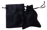 Imagem de Saquinho de Cetim 7x9cm Pacote 10 unidades - Preto